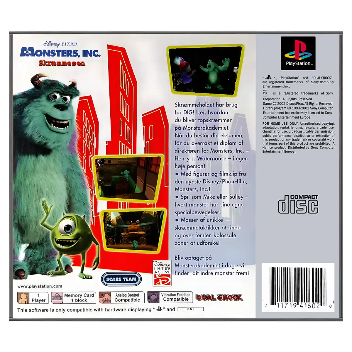 Disney/Pixar Monsters, Inc. Skræmmeøen - Billede 2