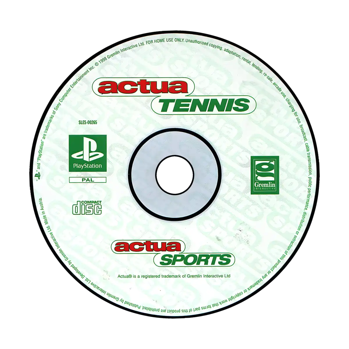 Actua Tennis - Billede 3