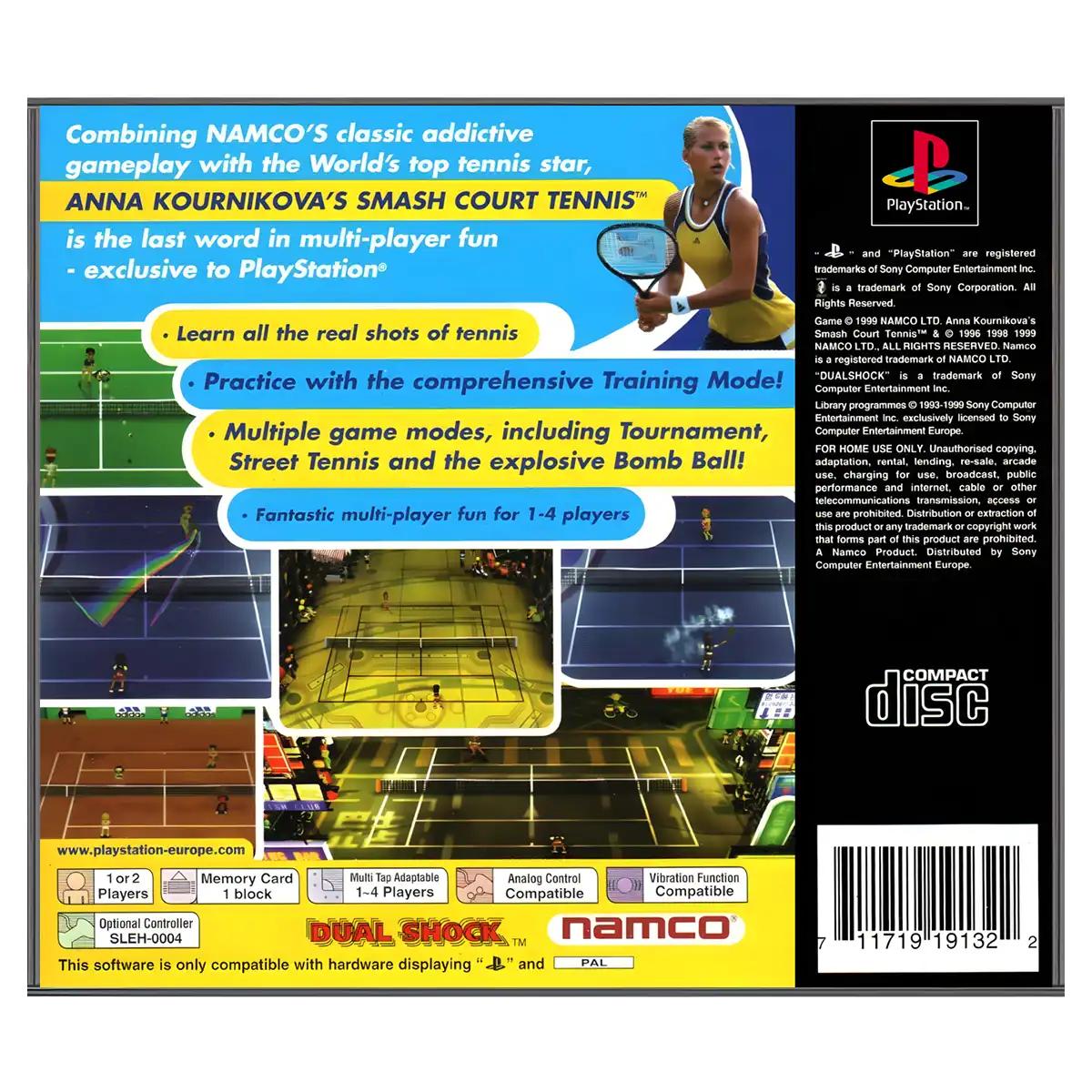 Anna Kournikovas Smash Court Tennis - Billede 2