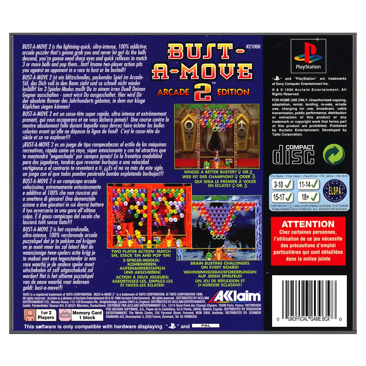 Bust A Move 2 Arcade Edition - Billede 2