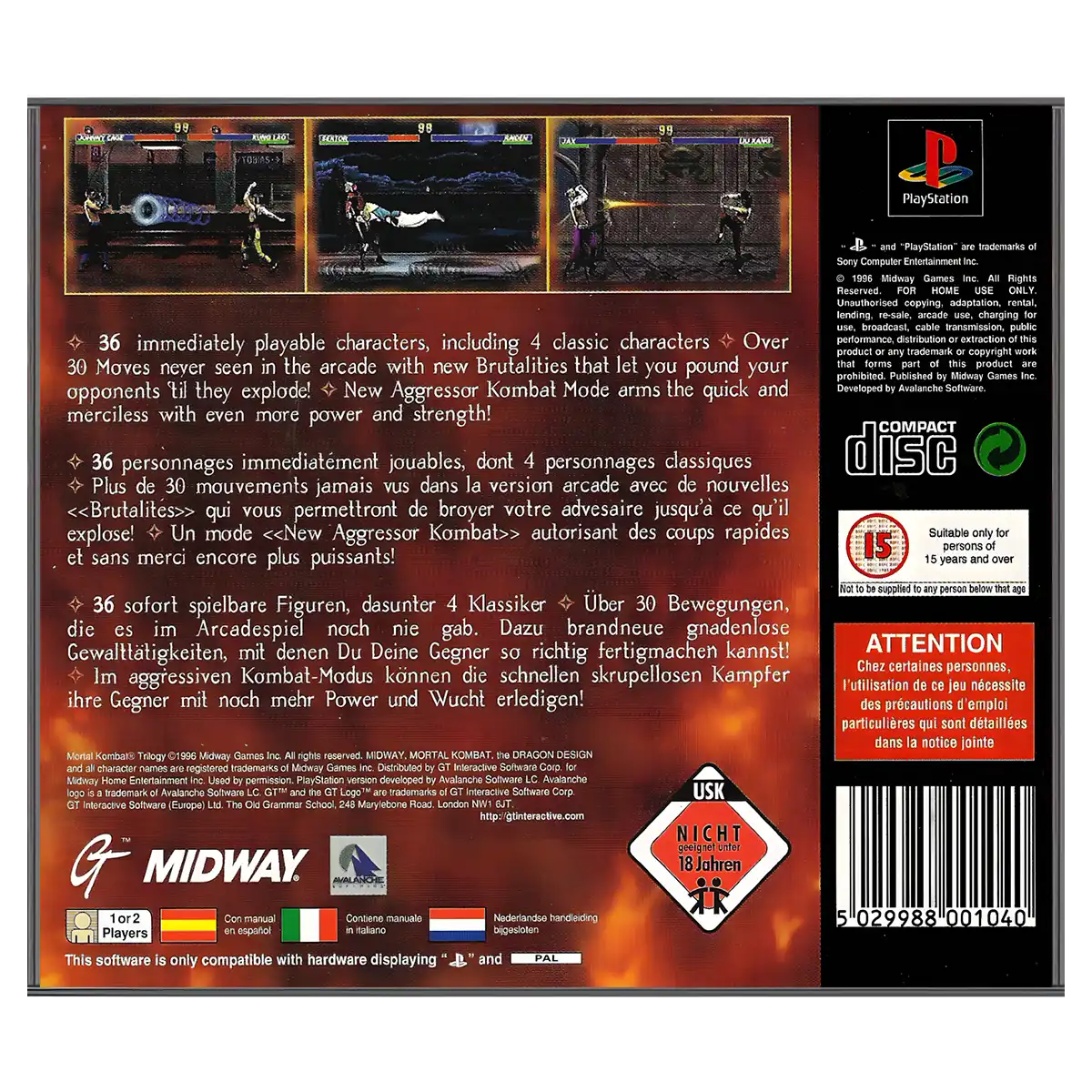 Mortal Kombat Trilogy - Billede 2