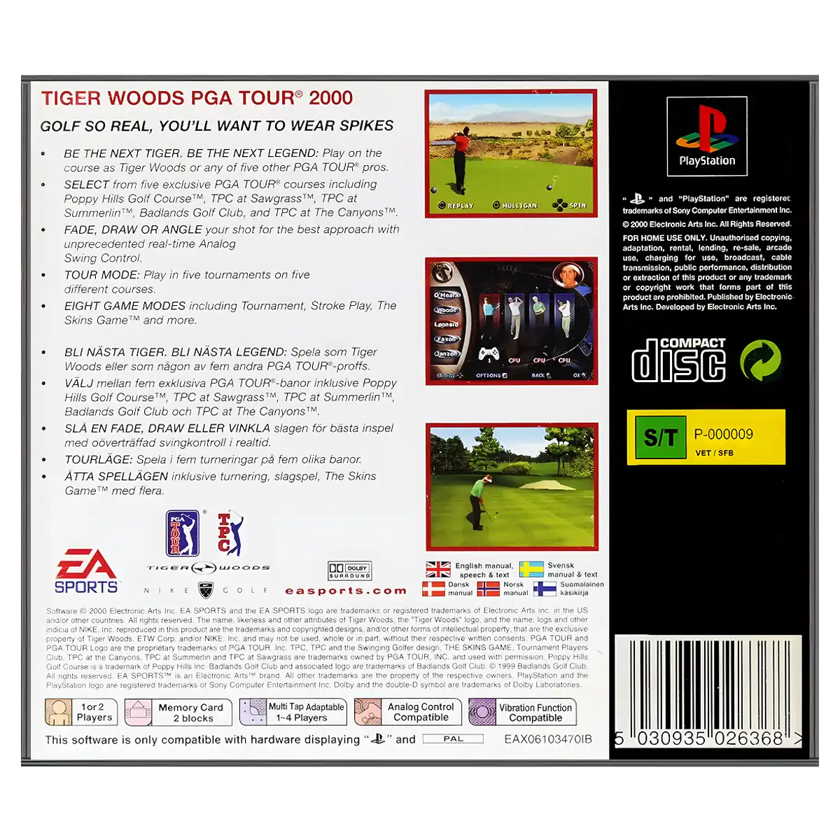 Tiger Woods PGA Tour 2000 - Billede 2