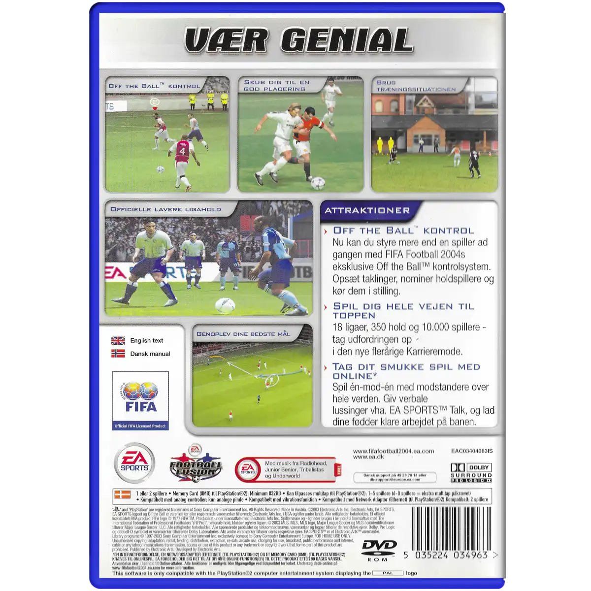 FIFA Football 2004 - Billede 2